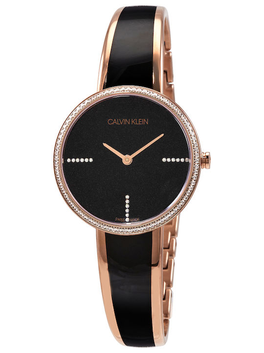 Calvin Klein Seduce Дамски Часовник 14mm Кварцов с Черна Метална Верижка