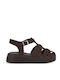 Γυναικεία Σανδάλια Flatforms Καφέ