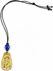 Γουρι Αυτοκινητου Athinodorou Handmade Ατσαλοχρυσο Διπλης Οψης Αγιος Χριστοφοροσ-παναγια Βρεφος 09nv-00005