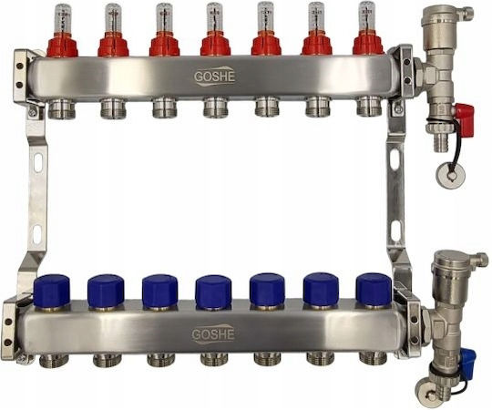 Goshe Stainless Steel Inox Manifold 13 Circuits