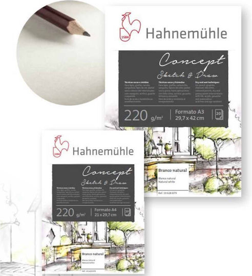 Блок за скици Concept Sketch & Draw 220gsm Hahnemuhle A3 297 X 420 Mm