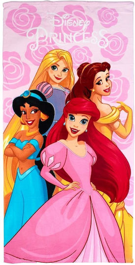 Плажна Кърпа Quick Dry Disney Home Princess 334 70x140 Пастелно Лилава 100% Микрофибър