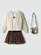 Kids Set with Skirt Summer 3 Pieces Leopard