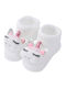 3D Drăguțe Șosete Din Bumbac Cu Figurina Unicorn Albă