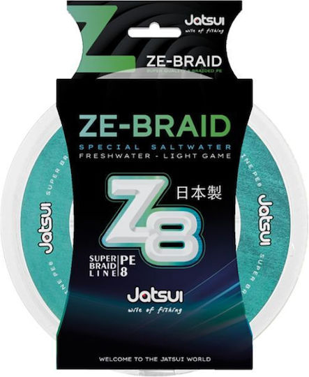 Fir De Pescuit Jatsui Ze-Braid Z8 Verde 150m 0.6pe 0.12mm