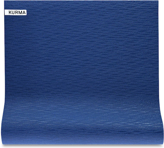 Kurma Матрак За Фитнес Йога Син (185x60см)