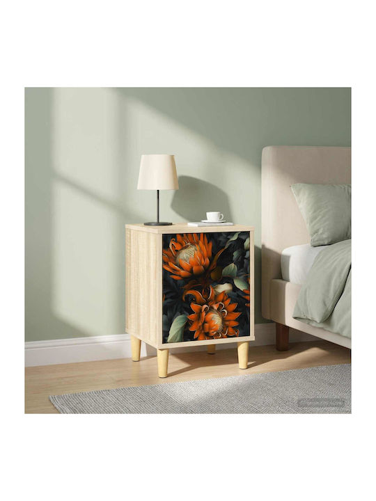 Nachttische Lochem Holz Beige 2Stücke 36x33x50cm
