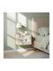 Nachttisch Holz Beige 36x33x25cm