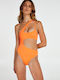 One Piece Swimsuit With One Shoulder Fire
