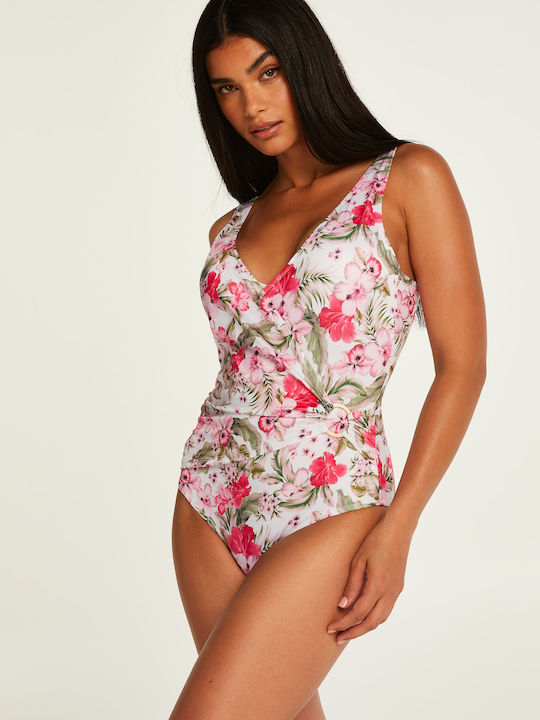 One Piece Swimsuit Floral Tropical
