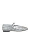 Damen Ballerinas in Silber Farbe