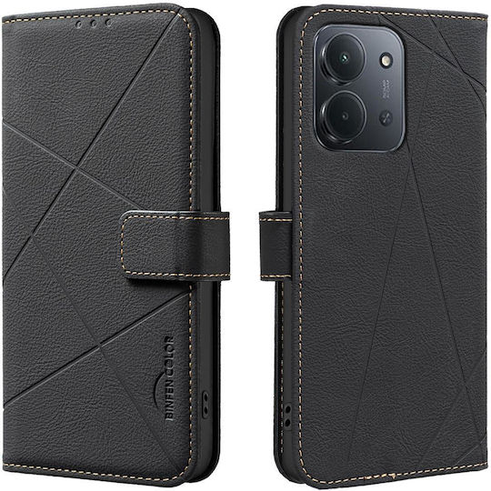 Binfen Leather Silicone Wallet Black (Xiaomi Redmi 15c 5g/4g)