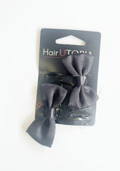 Black Click Clack Hair Clip Bow