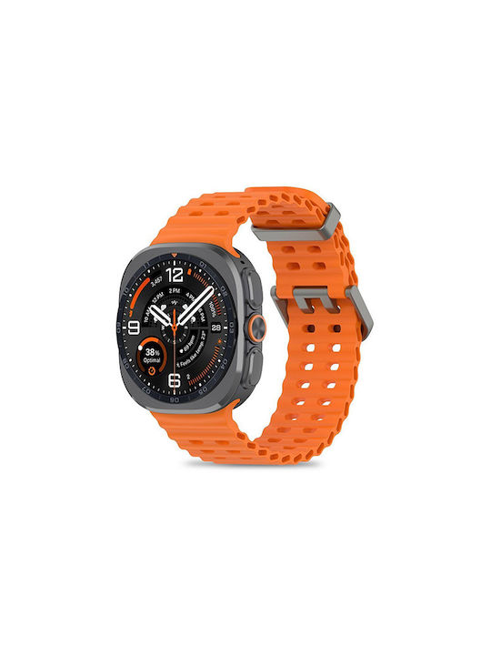 Tech-Protect Tragbare Bänder Silikon Orange Für Galaxy Watch Ultra