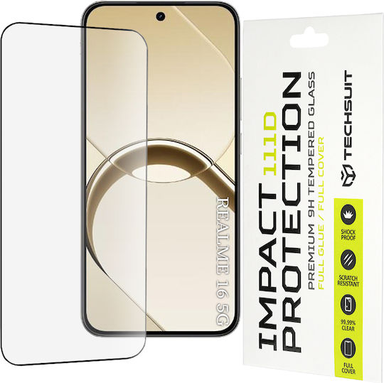 Techsuit Voller Leim Vollflächig gehärtetes Glas (Realme 16 5G)