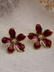 Heliophilia Silver Heliophilia Silver Vergoldete Bordeaux Ohrringe