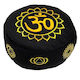 7 Chakras Om Meditation Cushion Black Gold