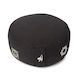 7 Chakras Meditation Cushion Black Organic Cott...