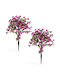 Costway Set 2 Künstliche Bougainvillea Pallas Ständer Für Stamm Pe Veranda Hz10577-2