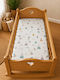 Bunny Bebe Lenjerie De Patut Bebe Pentru Cradle Bumbac Mountains Verde 80x110cm