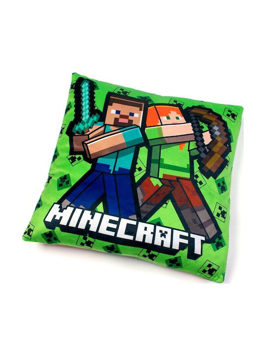Mojang AB Pernă Decorativă Pentru Copii Minecraft Verde 38x38cm
