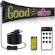 GloboStar Плъзгаща се LED табела Едностранна Водоустойчива 64x16cm RGB