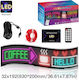 GloboStar Плъзгаща се LED Табела Едностранно Водоустойчива 192x32cm RGB