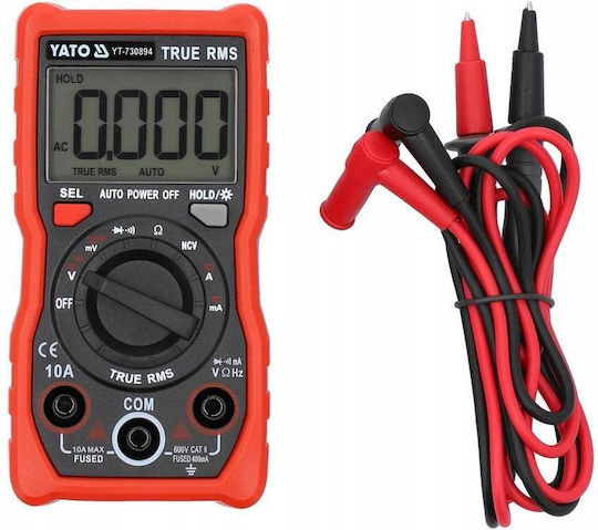 Yato Ψηφιακό Πολύμετρο True RMS με Μέτρηση AC / DC YT-730894