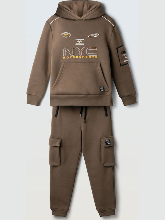 Hashtag Sweatpants Set Braun