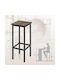 Bar Stool Metallic Rustic Brown 66.04x30.48x30.48cm