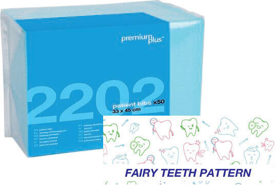 Premium Plus Zahnhandtücher Patienten 3ply 33cm x 45cm 50 Stück Kinder Thema Fee