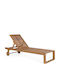 Hölzernes Liegestuhl Danubio Beige 191x63x90cm
