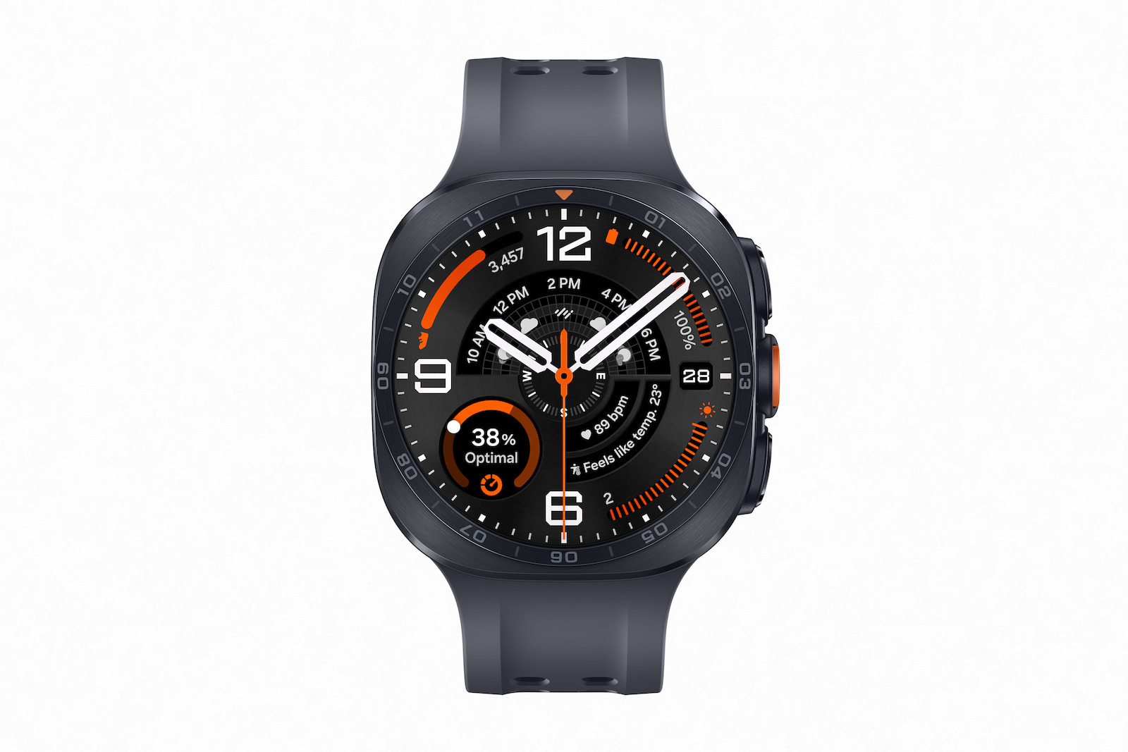 SamsungGalaxyWatchUltra2Titanium47mmΑδιάβροχομεeSIMκαιΠαλμογράφο(TitaniumGray)