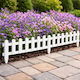 Jack Matrix Gartenhecke in Weißer Farbe 89x29cm