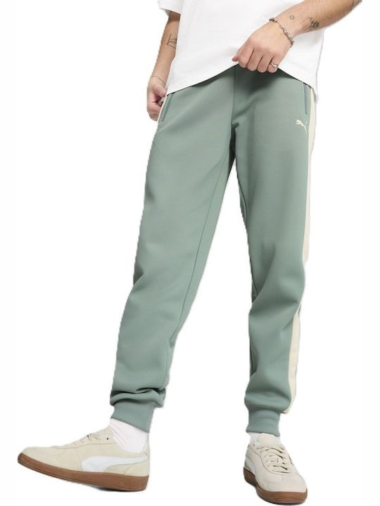 PUMA Pants Παντελόνι Φόρμας Πράσινο