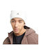 Beanie Unisex Σκούφος Πλεκτός σε Λευκό χρώμα