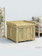 vidaXL Outdoor Wooden Green Storage Box L58.5xW60xH47cm