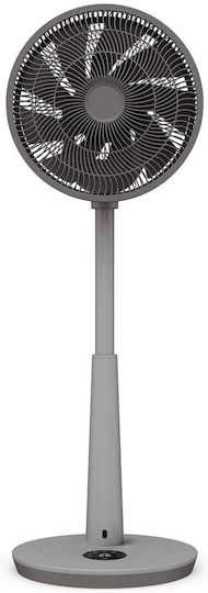 Duux Whisper 3 Стоящ Вентилатор 19W Диаметър 34cm с Дистанционно Сив