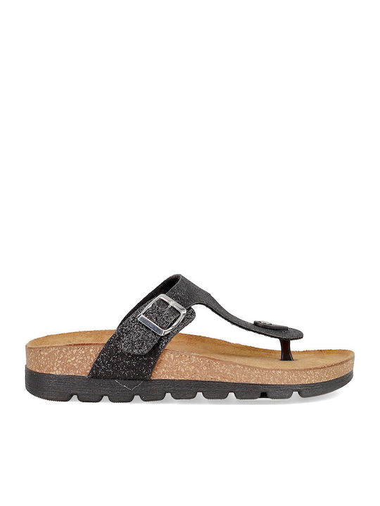 Easy-Walk Black Sandals