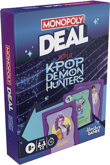Επιτραπέζιο Παιχνίδι Monopoly Deal Hunters Of Demons K Pop για 2-5 Παίκτες 8+ Ετών G4498 (EN) Hasbro