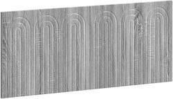 vidaXL Дървено Сиво Табло за Легло 120x50cm
