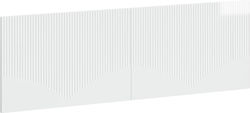 vidaXL Табла за легло Дървена Бяла 160x50cm