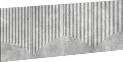 vidaXL Κεφαλάρι Κρεβατιού Ξύλινο Γκρι 140x50cm