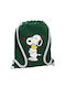Koupakoupa Snoopy Love KP_5329 Gym Bag BB Bottle Green Green Gym Backpack