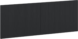 vidaXL Дървено Черно Капаче за Легло 140x50cm