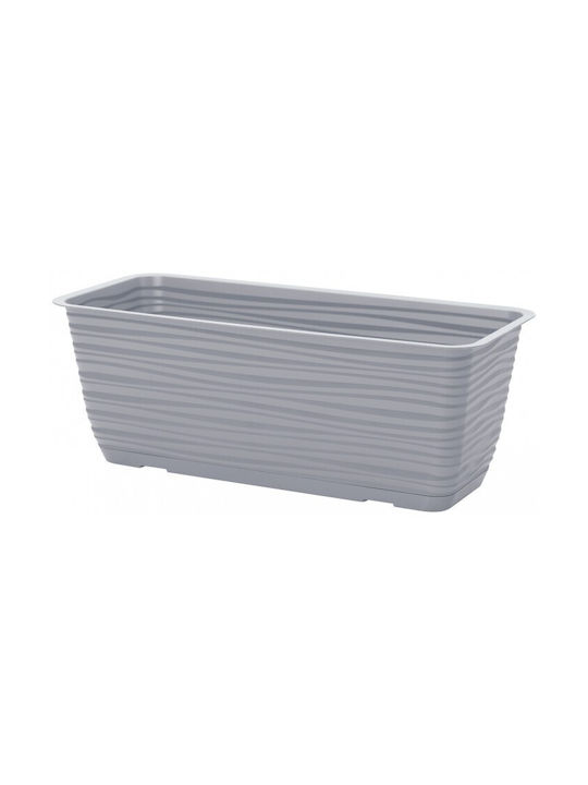 Form Plastic Sahara Саксия За Цветя Пластмасова Платинена 39см