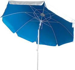 Mega Bazaar Faltbare Strandsonnenschirm Aluminium Durchmesser 2.3m mit Strand Sonnenschirm Blau Mega Bazaar Faltbare Strandsonnenschirm Aluminium Durchmesser 2.3m mit Strand Sonnenschirm Blau