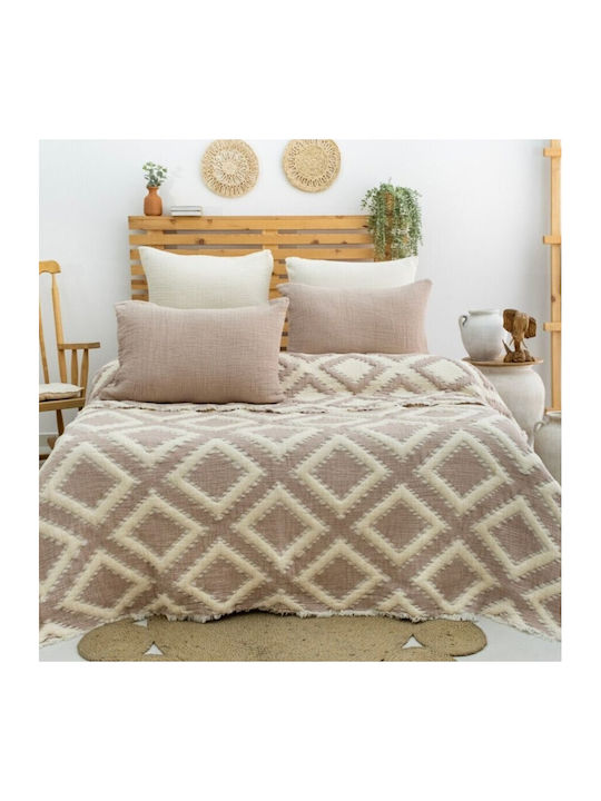 Şaheser Κουβερλί Υπέρδιπλο Beige 240x260cm
