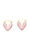 FantazyStores Earrings Made Of Gold Plated Steel Pink