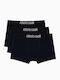 Herren Boxershorts Blau 3er Pack